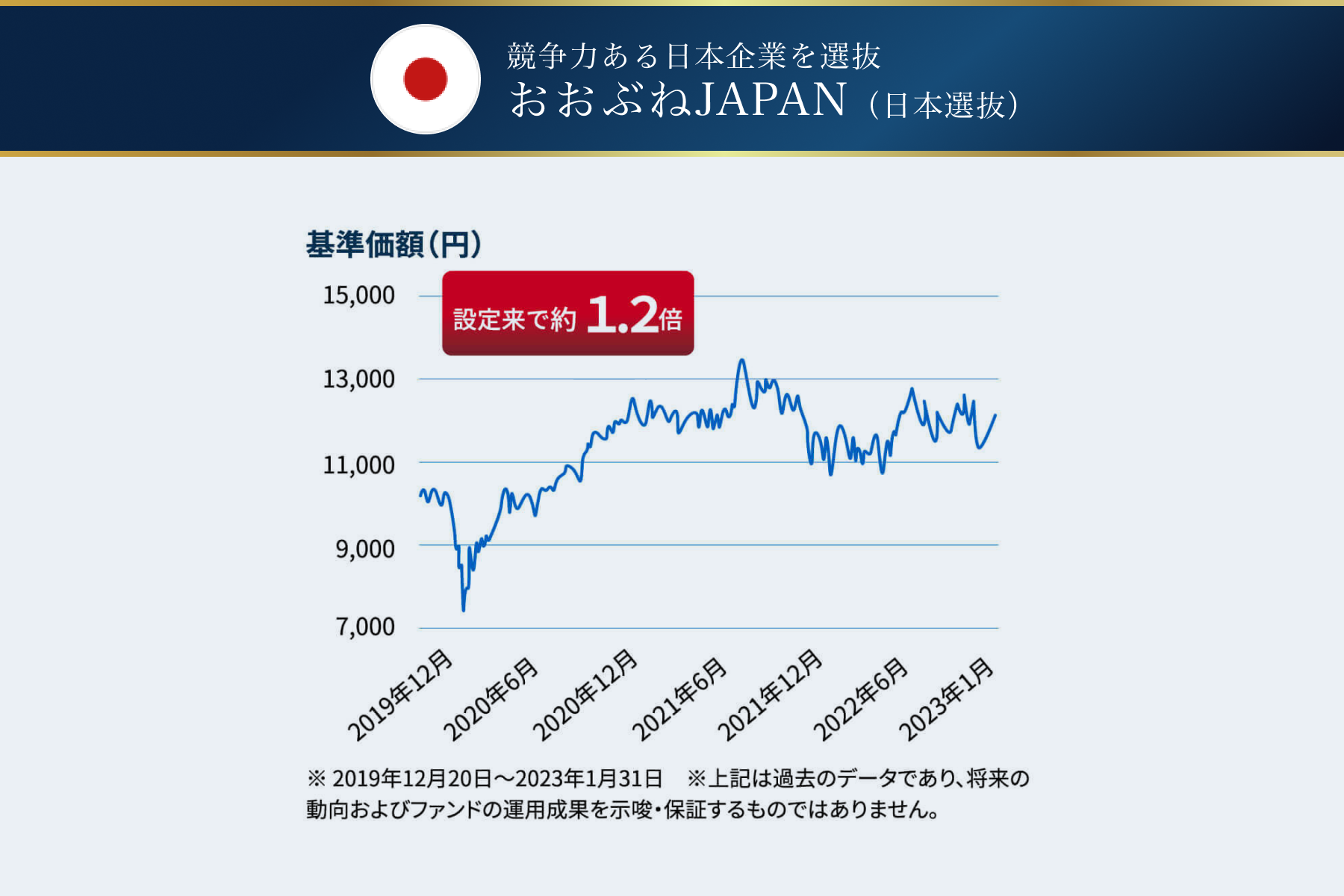 おおぶねJAPAN（日本選抜）の運用実績